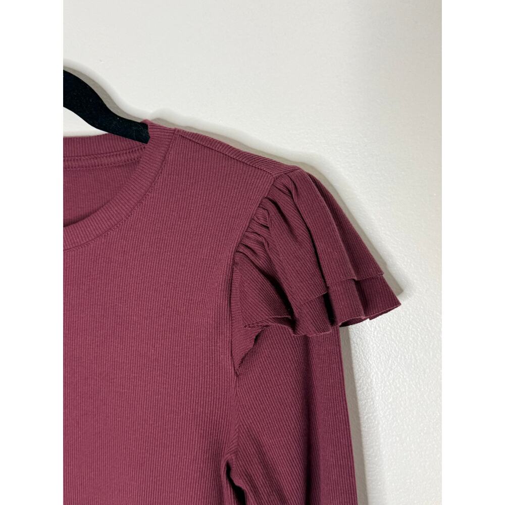 GAP Ribbed Ruffled Knit Top - Picture 3 of 3